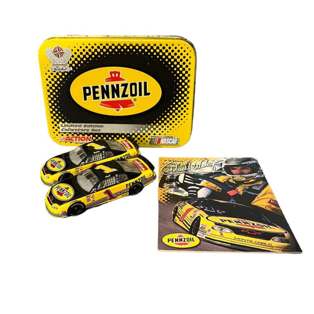 Vintage Pennzoil Darrel Waltrip 1988 Monte Carlo Limited Edition Die Cast Set
